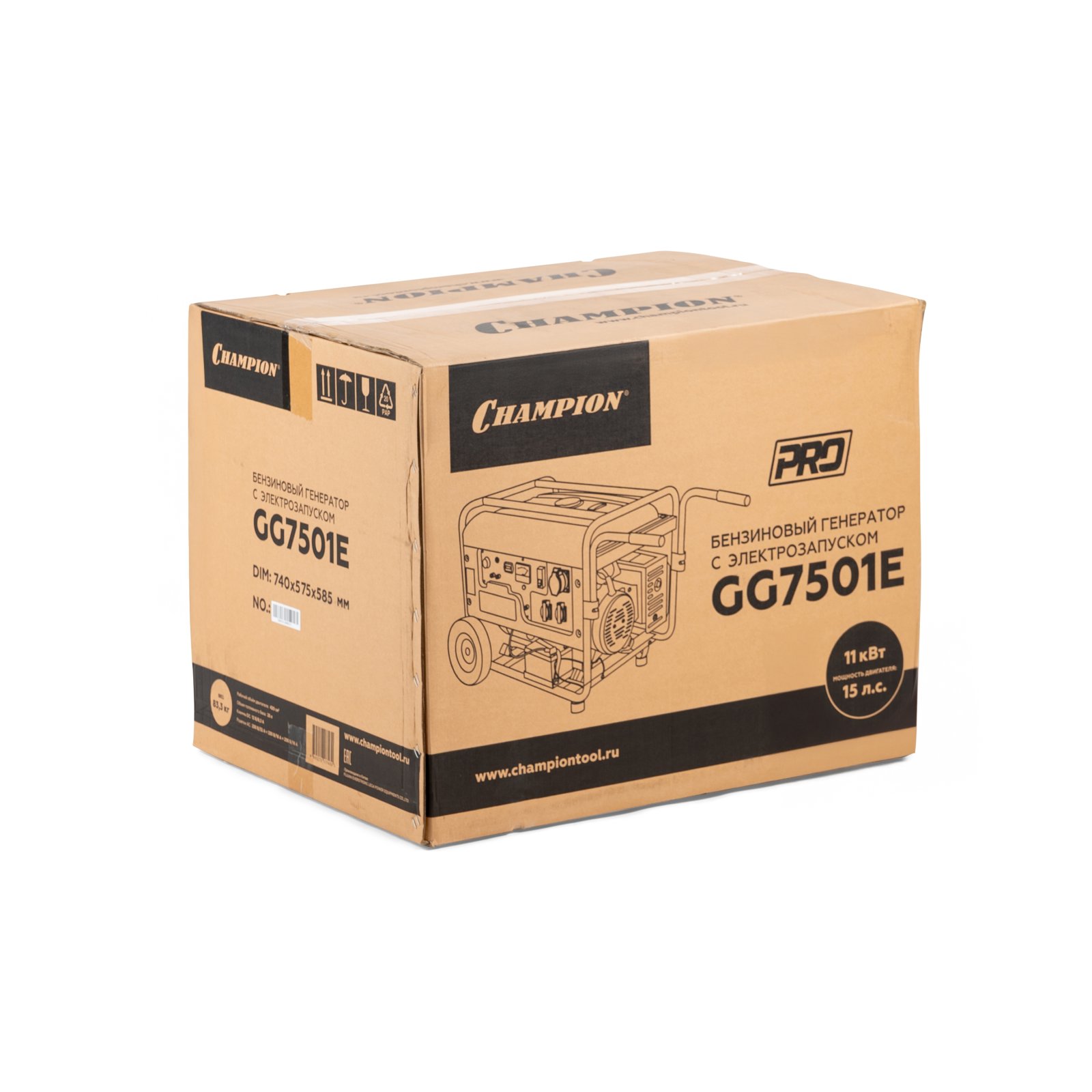 Генератор бензиновый Champion GG 7501 E - фото