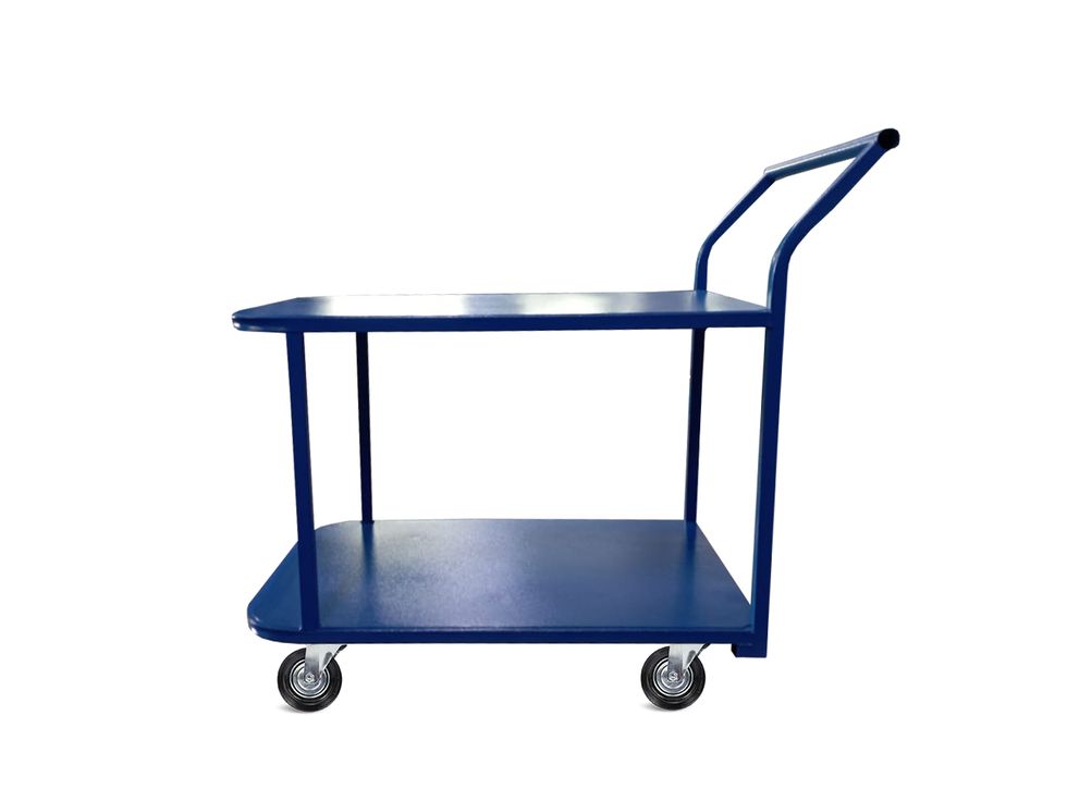 Тележка платформенная TOR ТП-2Я (600х900) 2х-ярусная (125мм) - фото