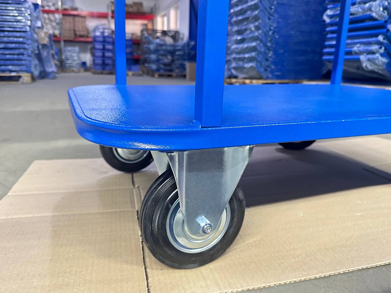 Тележка платформенная TOR ТП-2Я (600х900) 2х-ярусная (125мм) - фото