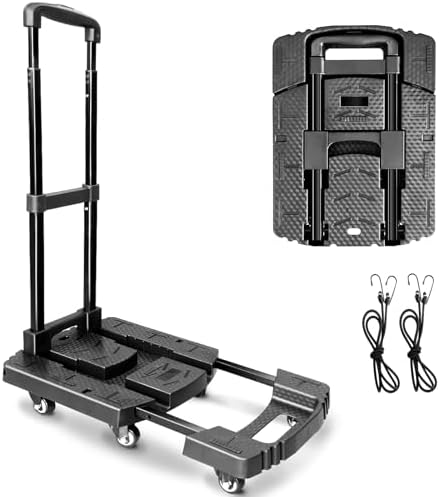 Тележка складная платформенная TOR PT-200 200 кг 320х480(600) мм колеса 65 мм х 6 шт - фото