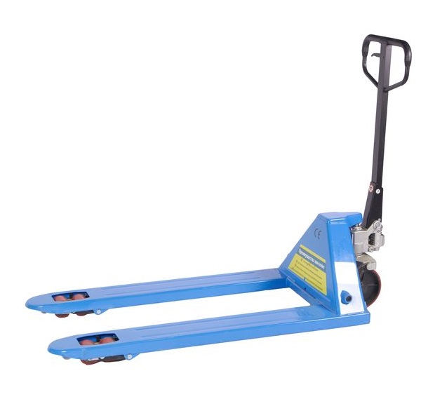 Тележка гидравлическая широковильная 2500 кг 1220х685 мм полиуретановые колеса TOR RHP(BF) PRO