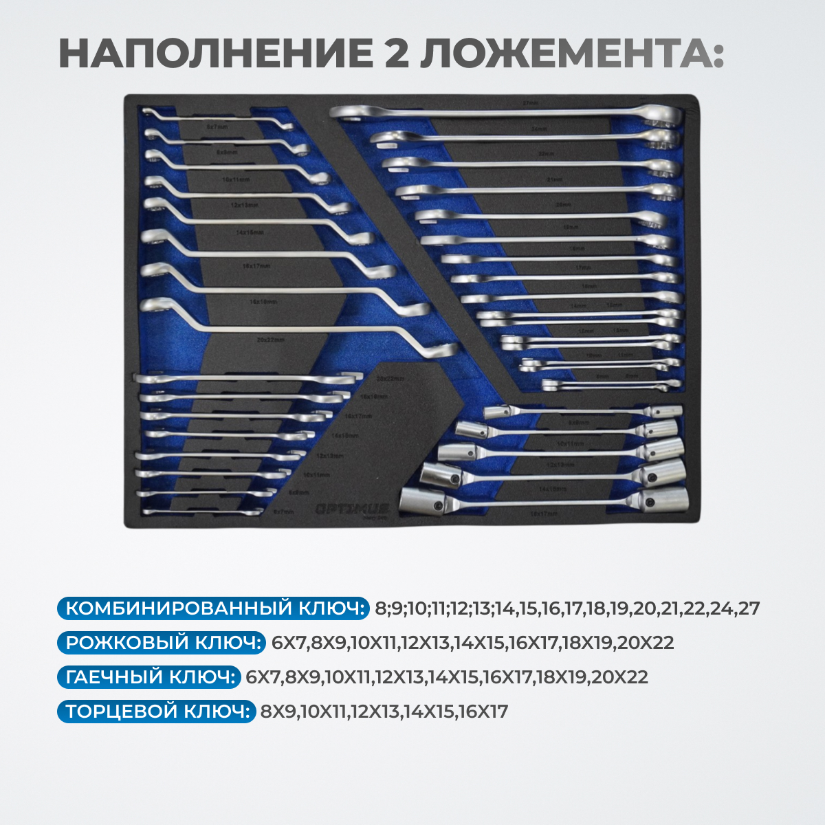 Тележка инструментальная OPTIMUS OPT-917P с набором инструмента - фото