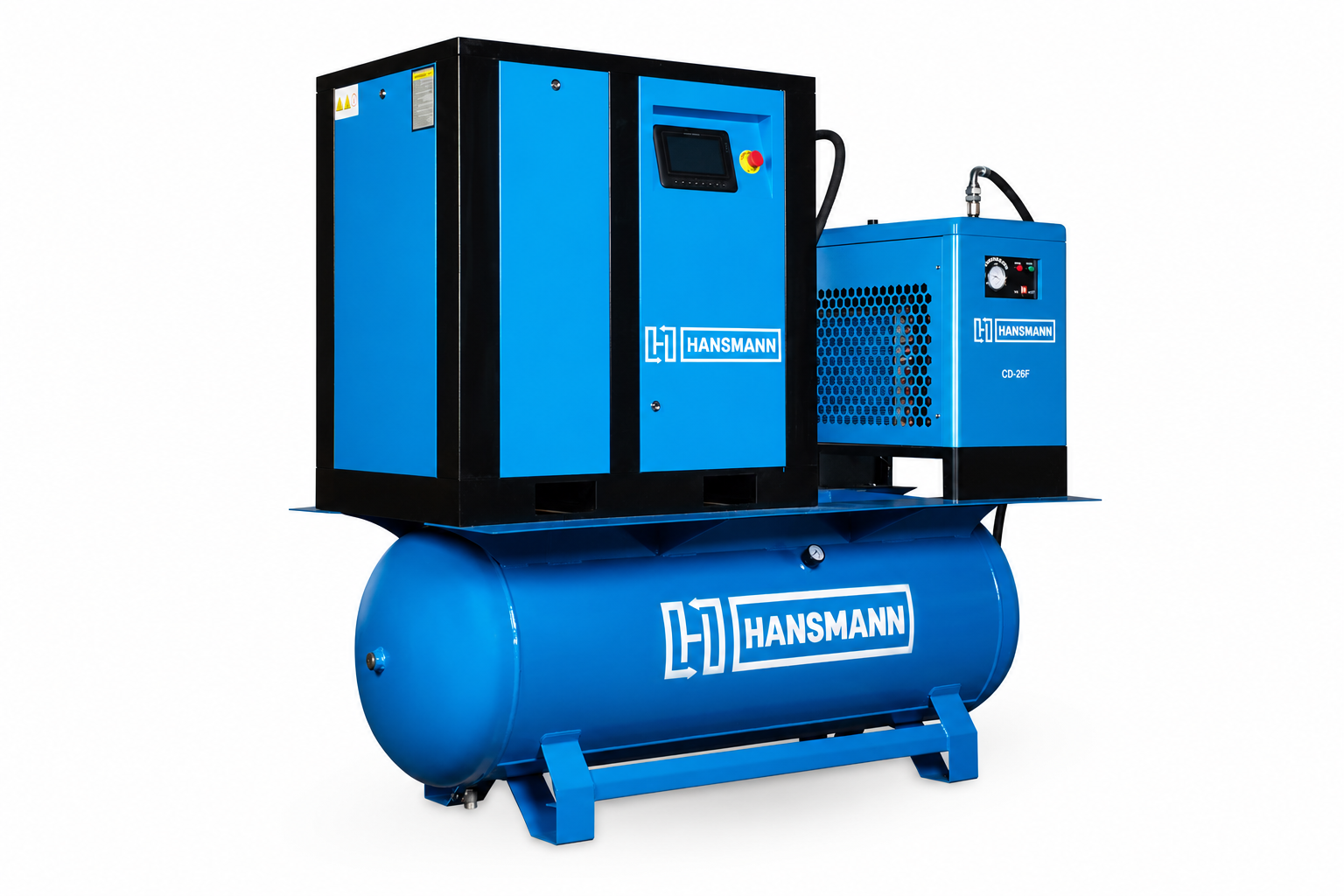 Компрессор винтовой Hansmann RSE 5.5-10-500DR с частотным преобразователем