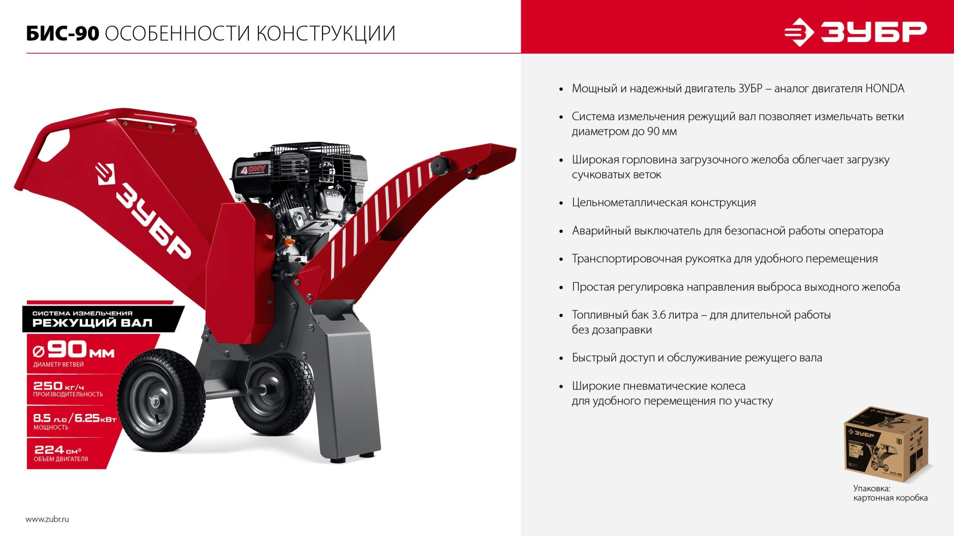 Измельчитель Зубр БИС-90 - фото