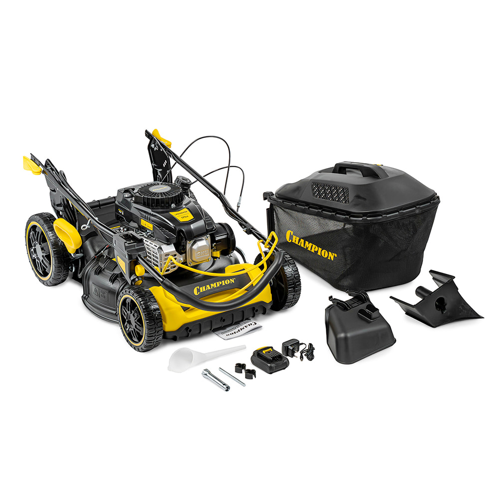 Газонокосилка бензиновая Champion LM5130VSE - фото
