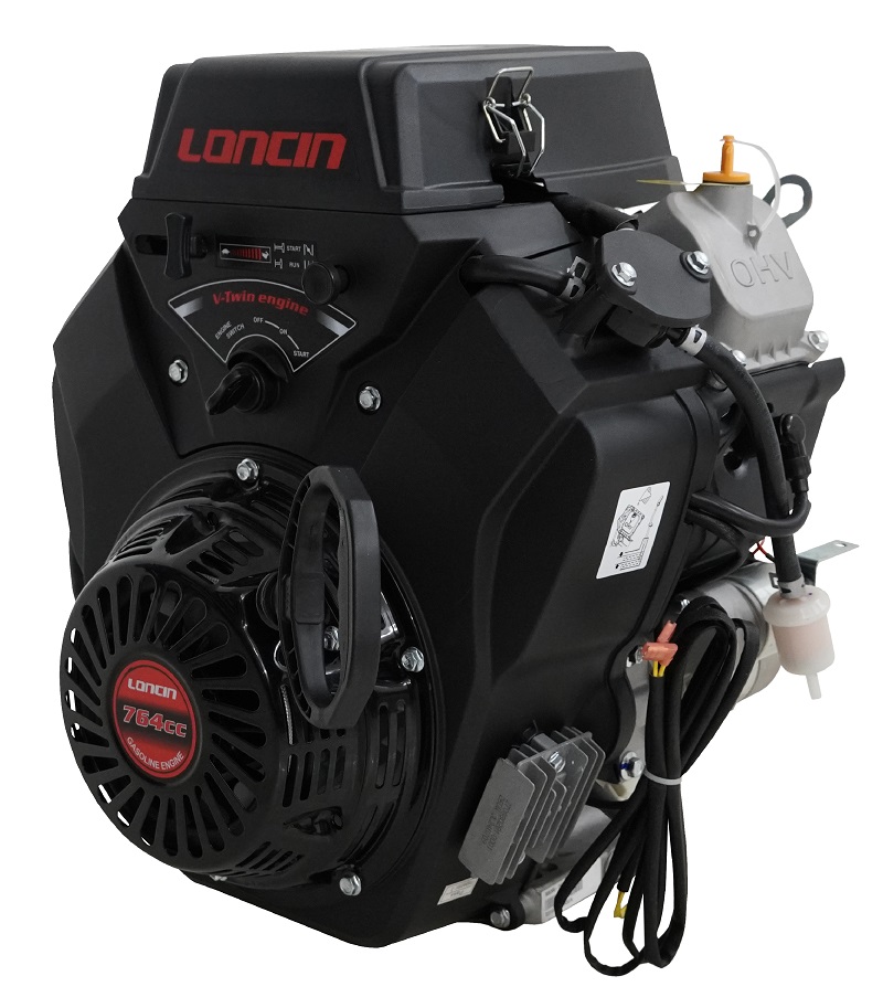 Двигатель Loncin LC2V80FD (H type) V-образн,764 см3, D25 мм, 20А (без глушителя) - фото