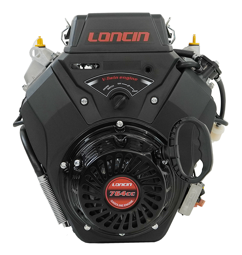 Двигатель Loncin LC2V80FD (H type) V-образн,764 см3, D25 мм, 20А (б/глуш)(трос.упр) - фото