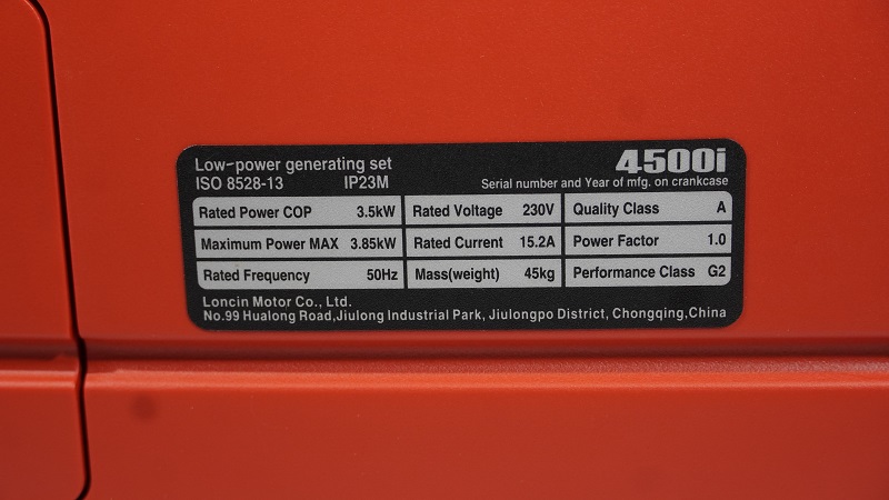 Генератор бензиновый инверторный Loncin LC4500i - фото