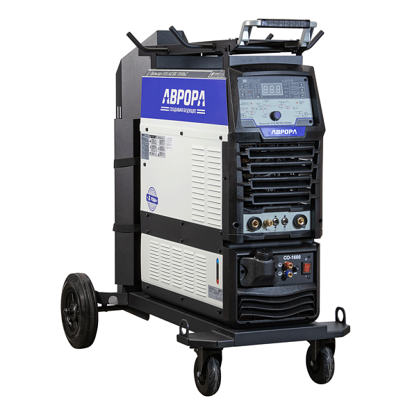 Аппарат аргонодуговой сварки АВРОРА 315 AC/DC ПУЛЬС 2.0 в максимальной комплектации с тележкой и станцией охлаждения - фото