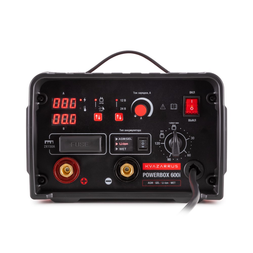 Пуско-зарядное устройство KVAZARRUS PowerBox 600i, пластиковый кейс - фото