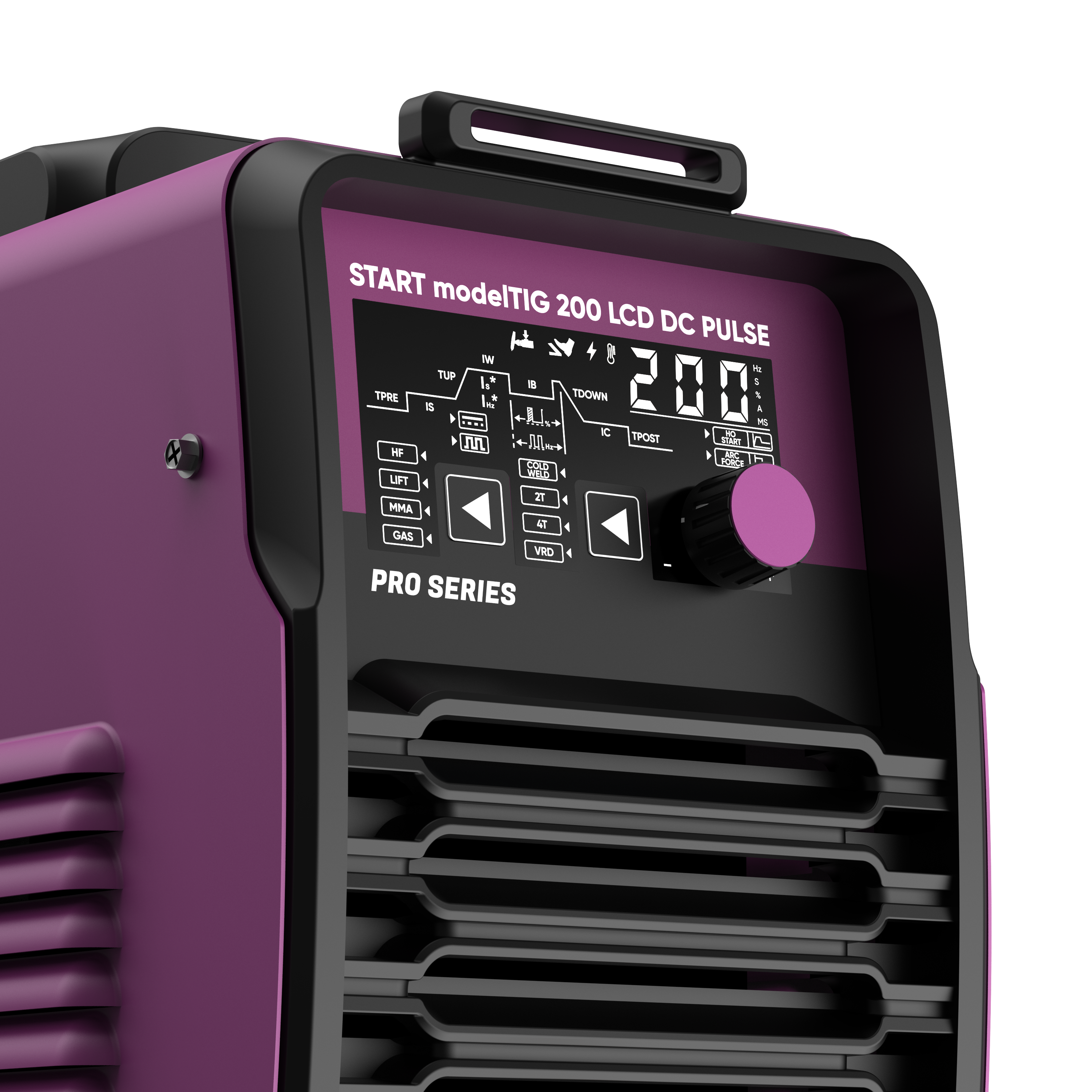 Аппарат аргонодуговой сварки START modelTIG 200 LCD DC PULSE 3W200PL - фото