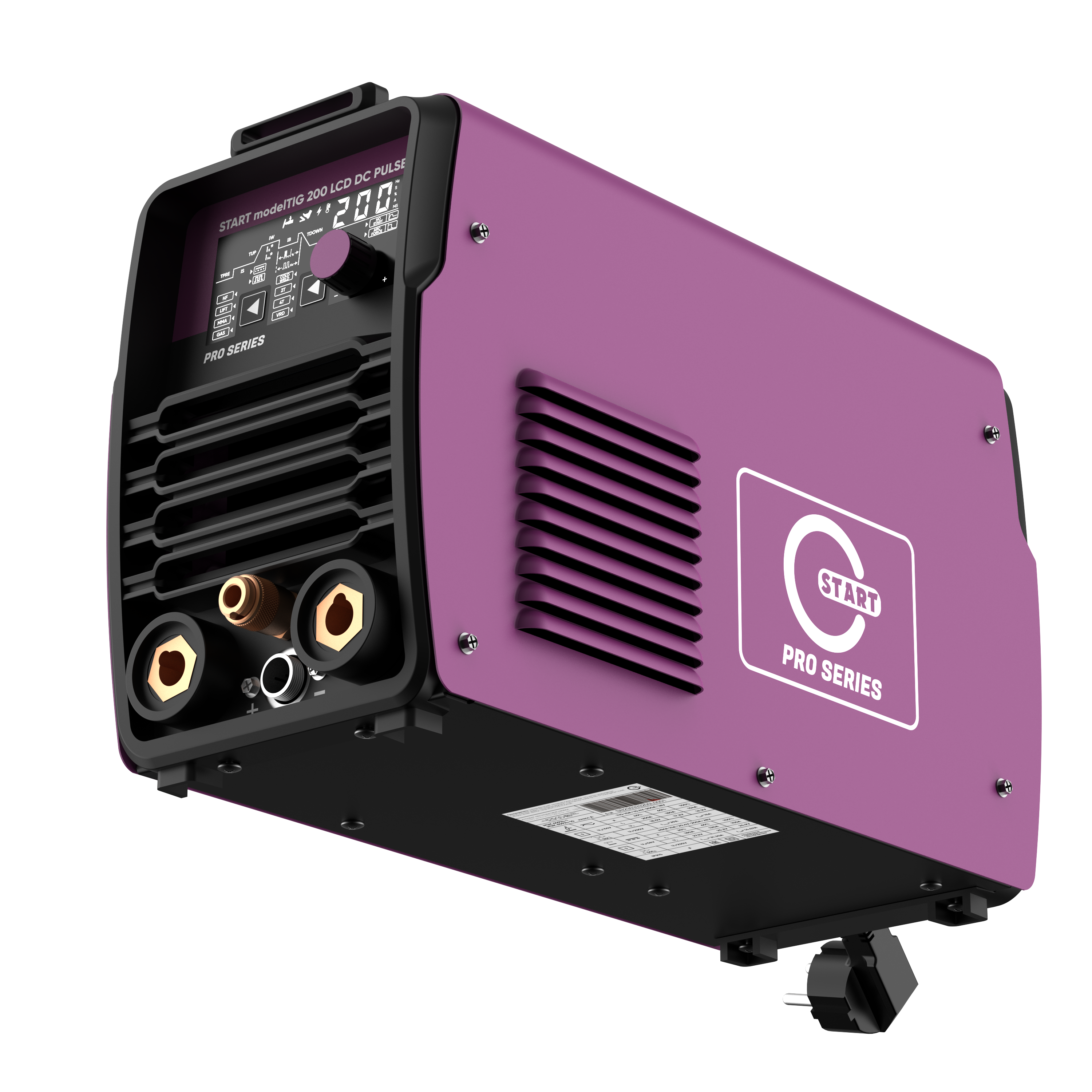 Аппарат аргонодуговой сварки START modelTIG 200 LCD DC PULSE 3W200PL - фото