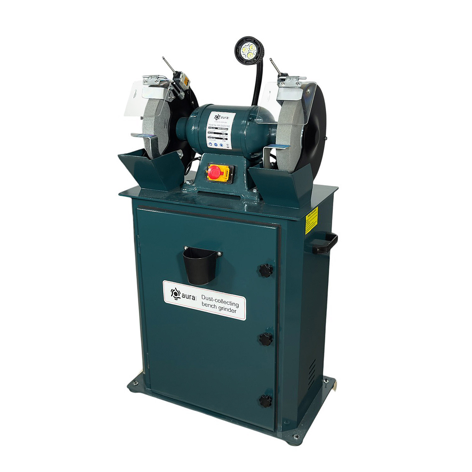 Двухдисковый шлифовальный станок с пылесосом AURA NM-250DC/220