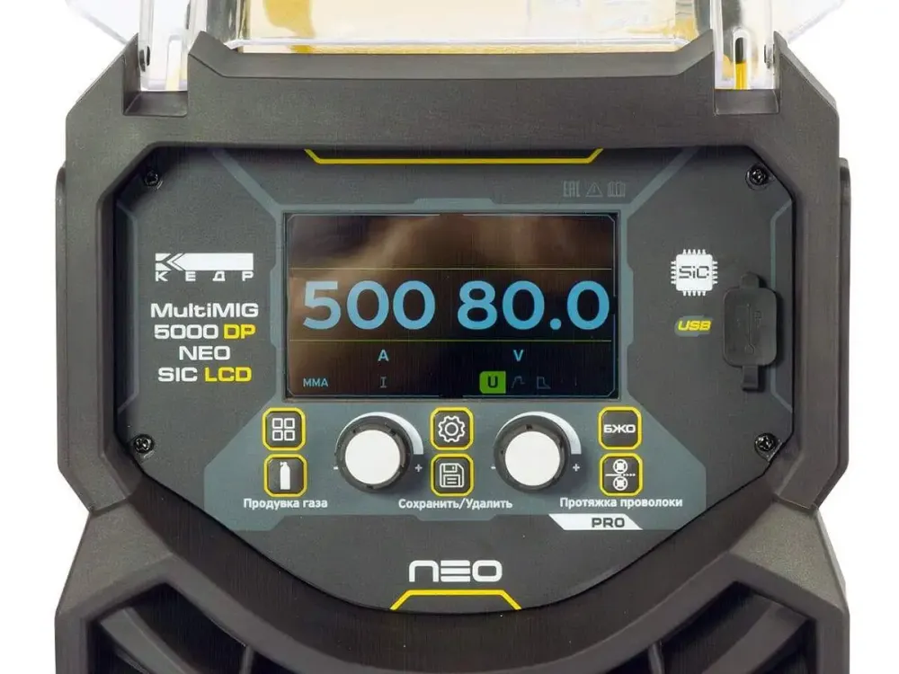 Сварочный полуавтомат Кедр MultiMIG-5000DP NEO SIC LCD - фото