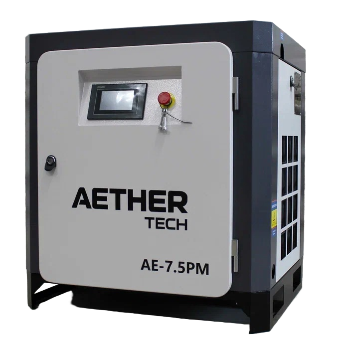 Компрессор винтовой Aether Tech АЕ 7.5 РМ с частотным преобразователем