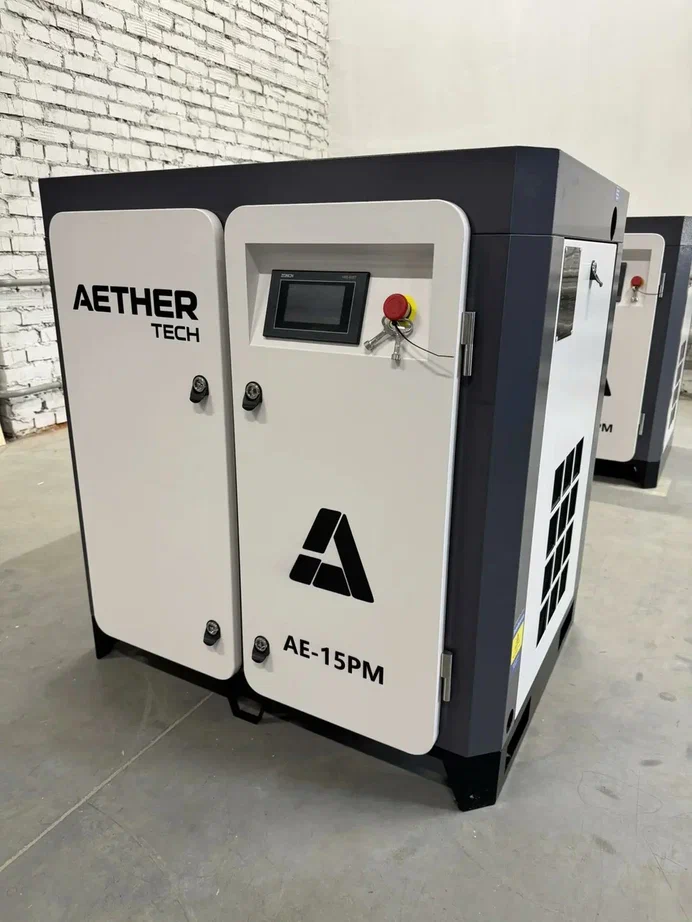 Компрессор винтовой Aether Tech АС 15/16 с частотным преобразователем - фото