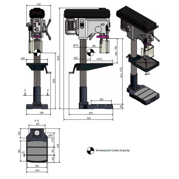 Станок сверлильный Optimum OPTIdrill B34H - фото