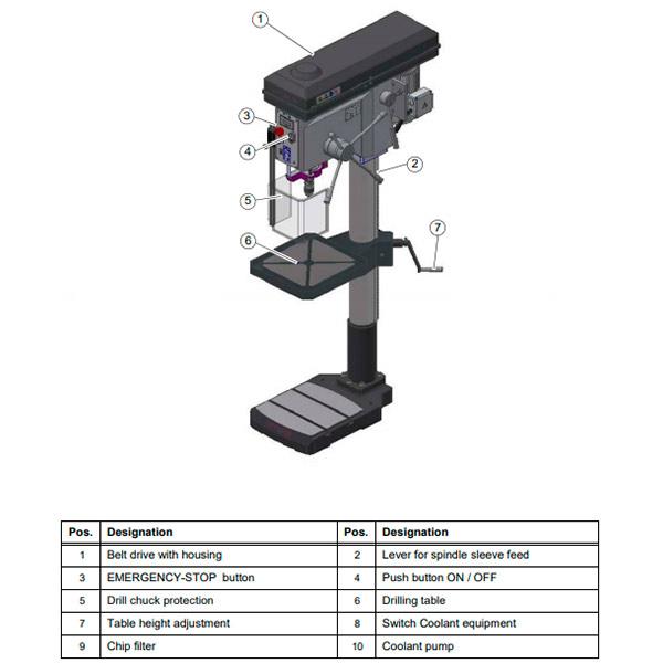 Станок сверлильный Optimum OPTIdrill B34H - фото