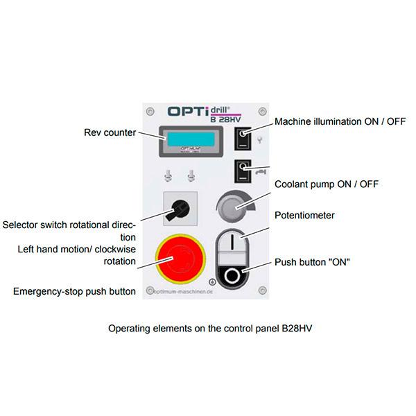 Станок сверлильный Optimum OPTIdrill B 28HV - фото
