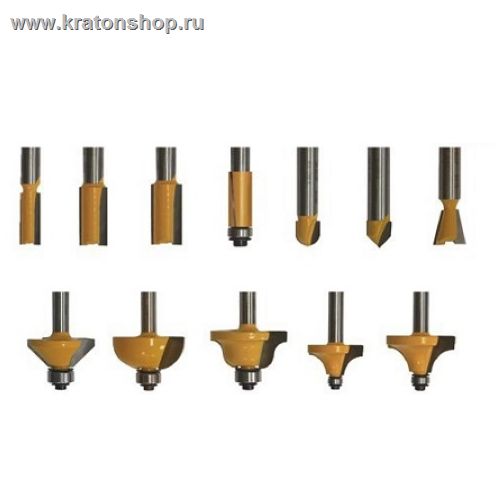 Набор фрез д/декоратив прим 12 шт хв 8м