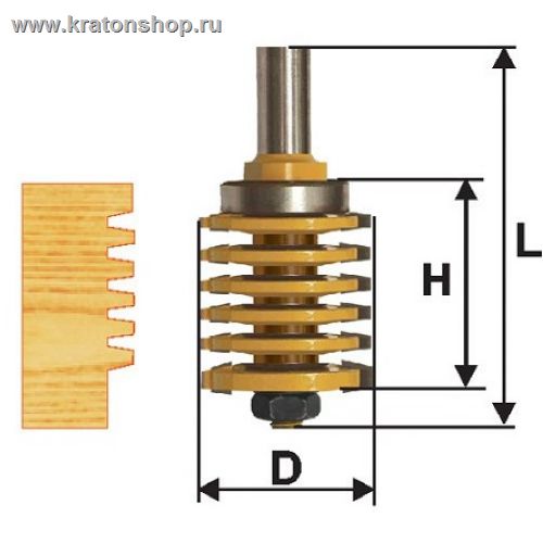 Фреза микрошиповая ф42х38мм хв 12мм