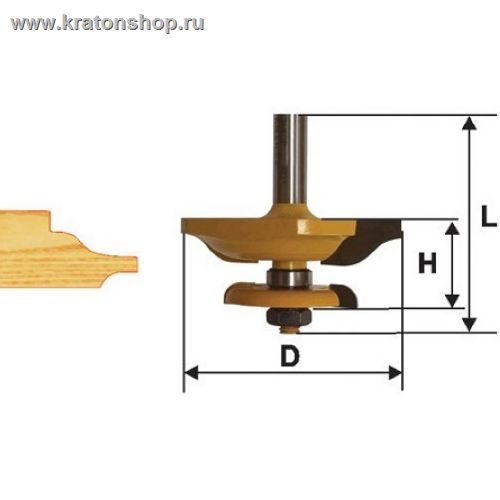 Фреза фигир. горизонтальная дв/ст ф79,4мм хв 12мм