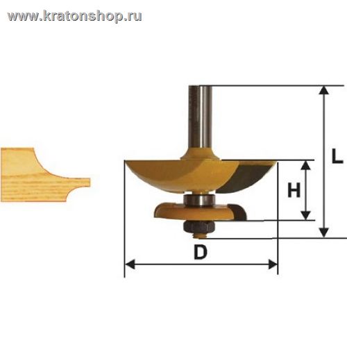 Фреза фигирейная горизонтальная дв/ст ф79,4мм хв 12мм