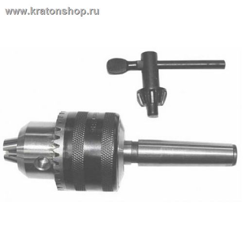 Патрон сверлильный 16мм +перех МТ2 +ключ Корвет