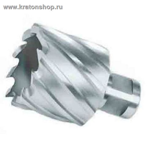 Кольцевая фреза (полое корончатое сверло) из HSS, длиной 55 мм и O 19 мм.