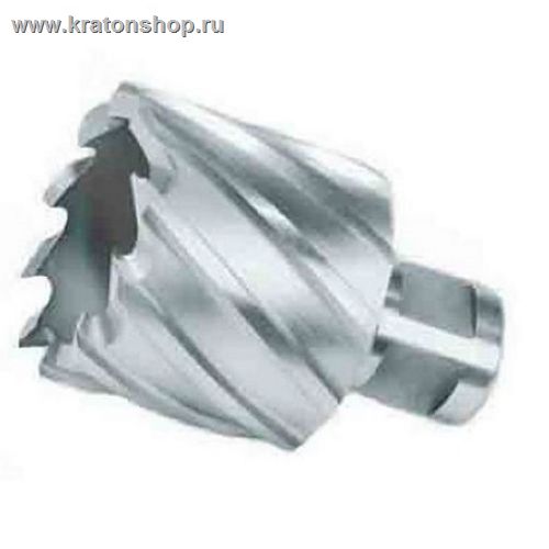 Кольцевая фреза (полое корончатое сверло) из HSS, длиной 100 мм и O 22 мм.