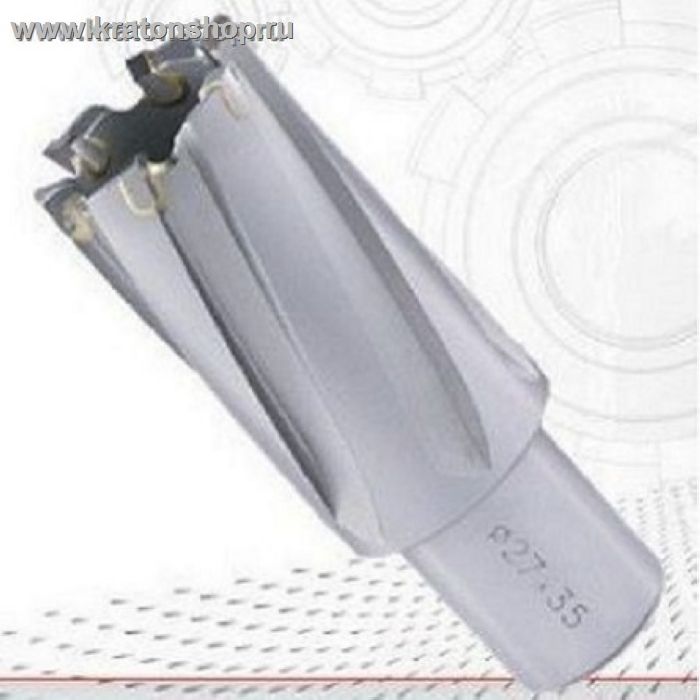 Кольцевая фреза (полое корончатое сверло), ТСТ-твердосплав, длиной 35 мм и O 12 мм.