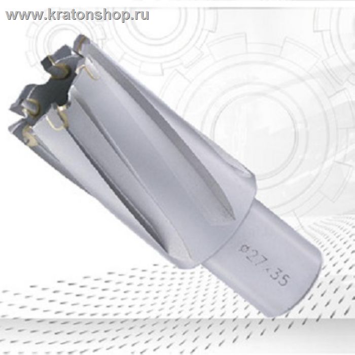 Кольцевая фреза (полое корончатое сверло), ТСТ-твердосплав, длиной 55 мм и O 44 мм.