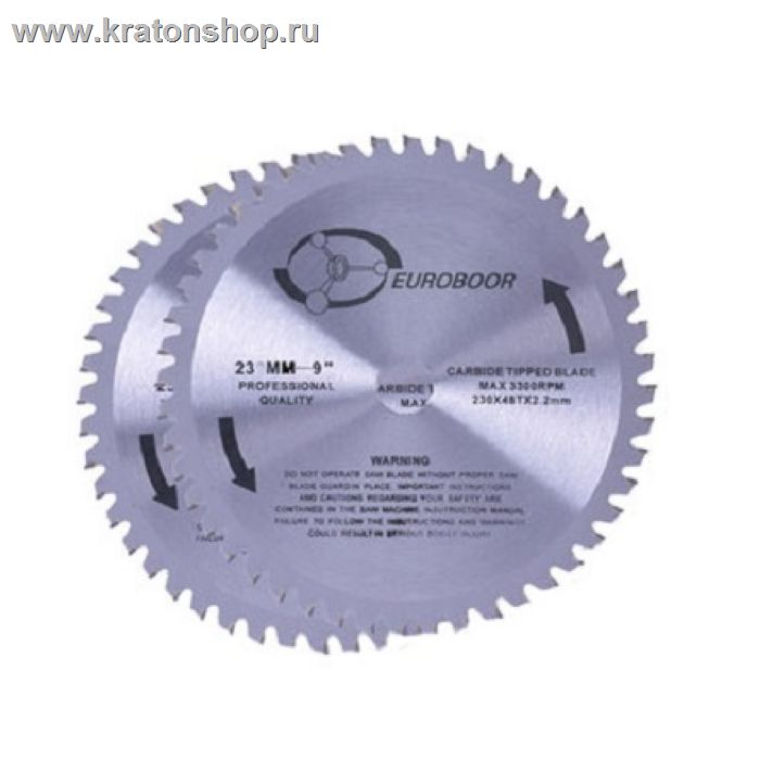 Дисковое режущее полотно EUROBOOR диаметром 230 мм 48 зубьев
