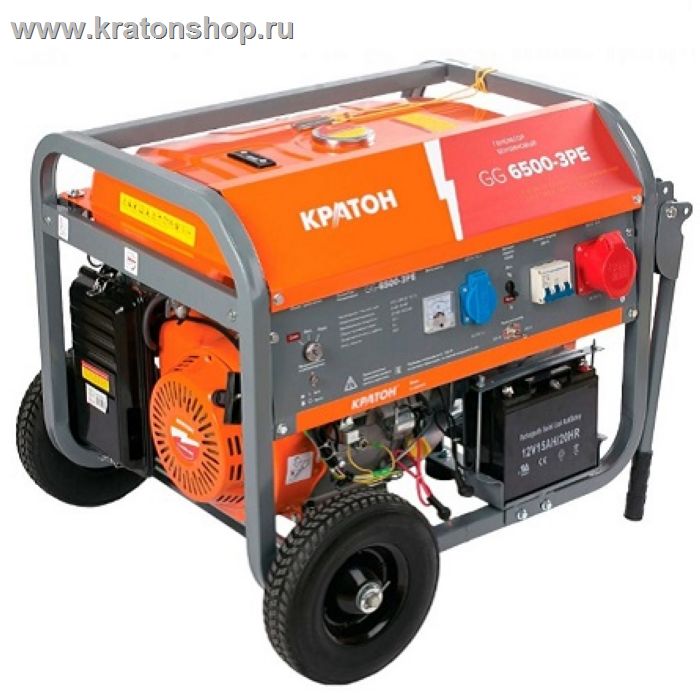 Генератор бензиновый Кратон GG-6500-3 РЕ