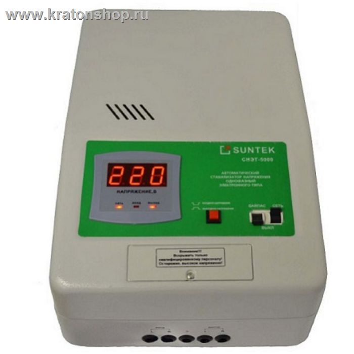 Стабилизатор напряжения Suntek СНЭТ 5000 ВА релейный