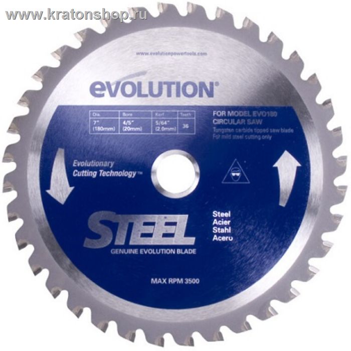 Диск пильный по металлу Evolution Evoblade 305х25.4х2.4х60