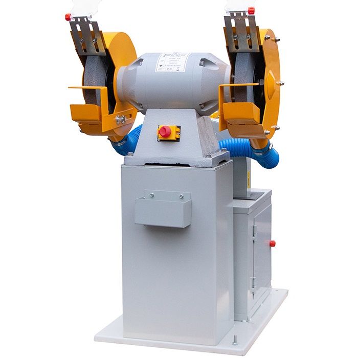 Двухдисковый шлифовальный станок с пылесосом VISPROM BKL-3000