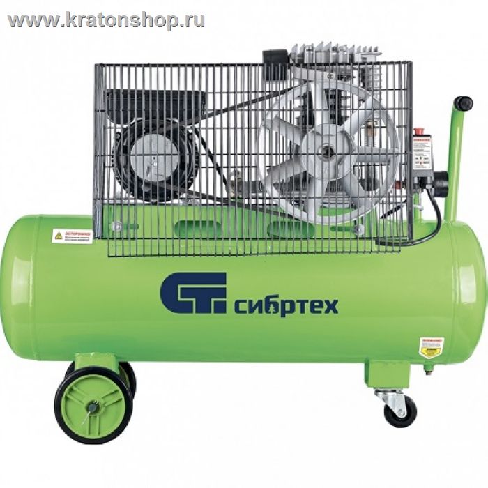 Компрессор с ременной передачей Сибртех КР-2200/100