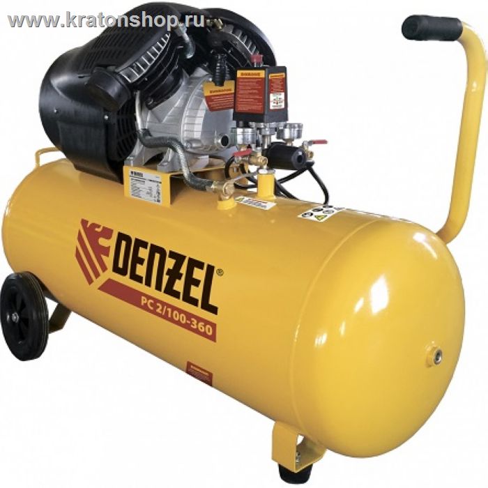 Компрессор с прямой передачей DENZEL PC 2/100-360