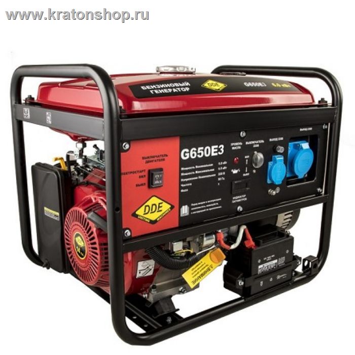 Генератор бензиновый DDE G650E3