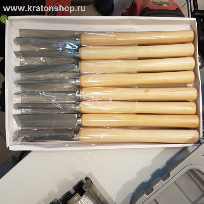 Набор токарных резцов по дереву стандарт 8 шт