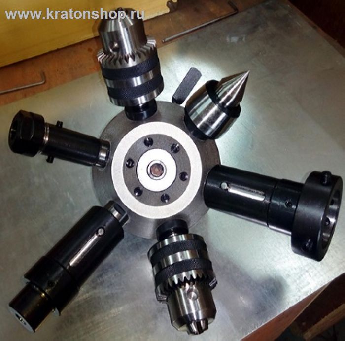 Револьверная головка в заднюю бабку МК2 , 6 поз. D127mm