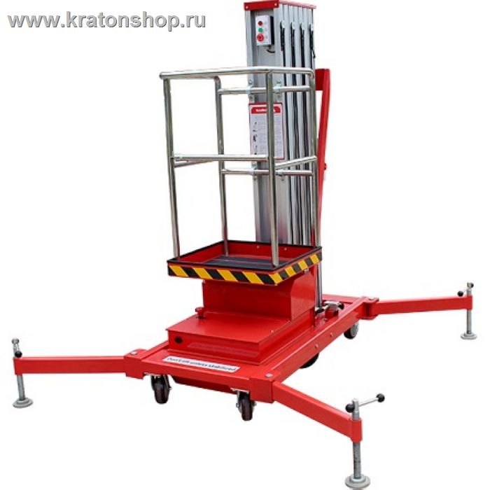 Телескопический одномачтовый подъемник с аккумулятором GROST Single 0.125-6