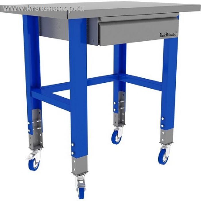 Стол металлический промышленный  1000 мм. PROFF на колесах