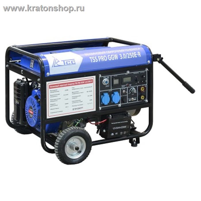 Бензиновый сварочный генератор TSS PRO GGW 3.0/250E-R