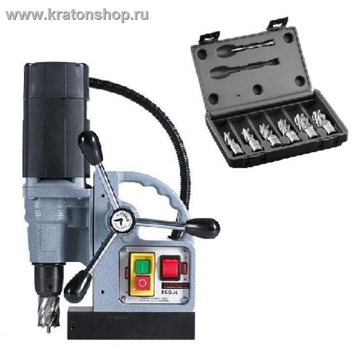 Магнитный сверлильный станок Euroboor ECO.30S+ с набором фрез