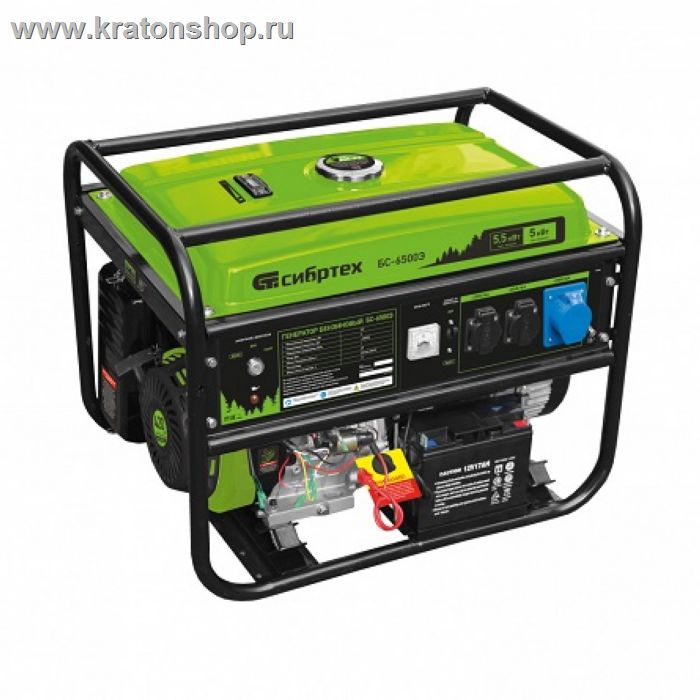 Генератор бензиновый Сибртех БС-6500Э