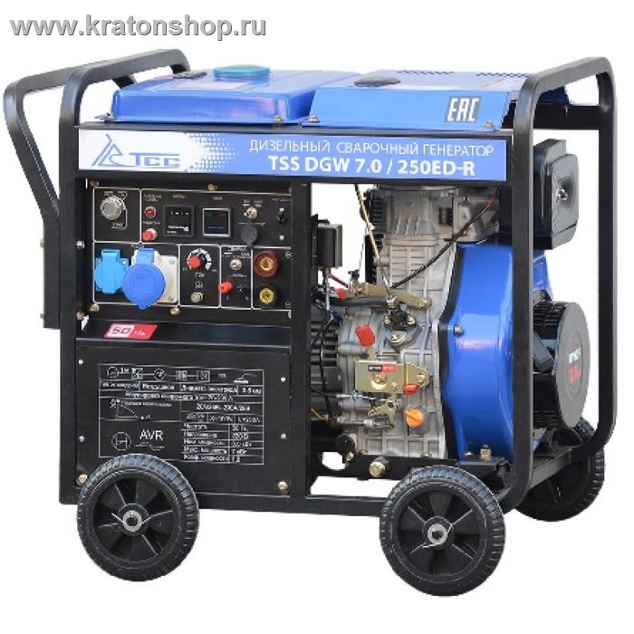 Инверторный дизельный сварочный генератор TSS DGW 7.0/250ED-R - фото
