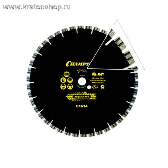 Диск алмазный CHAMPION PRO 400/25,4/10 Asphafight