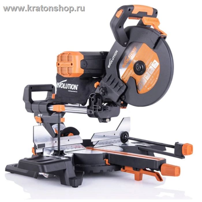 Пила торцовочная EVOLUTION R255SMS-DB+